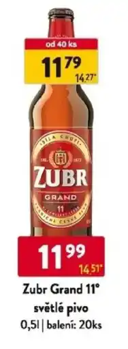 Qanto Zubr Grand 11° světlé pivo nabídka