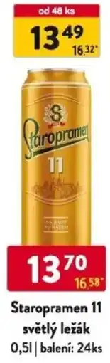 Qanto Staropramen 11 světlý ležák nabídka