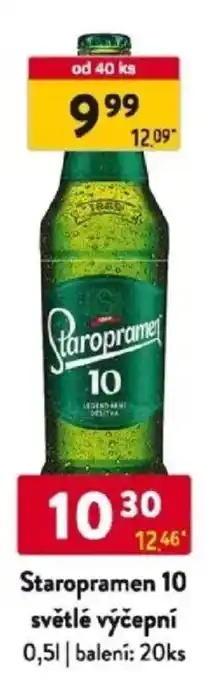 Qanto Staropramen 10 světlé výčepní nabídka
