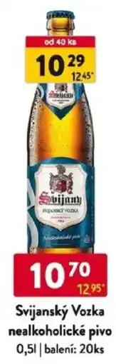 Qanto Svijanský Vozka nealkoholické pivo nabídka