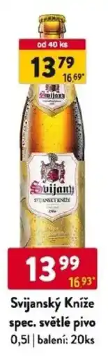 Qanto Svijanský Kníže spec. světlé pivo nabídka