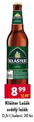 Qanto Klášter Ležák světlý ležák nabídka