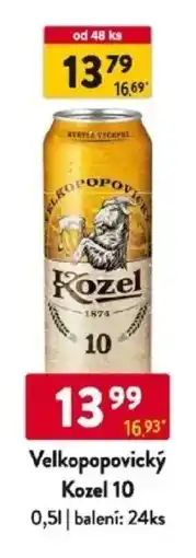 Qanto Velkopopovický Kozel 10 nabídka