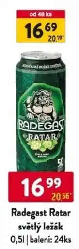 Qanto Radegast Ratar světlý ležák nabídka