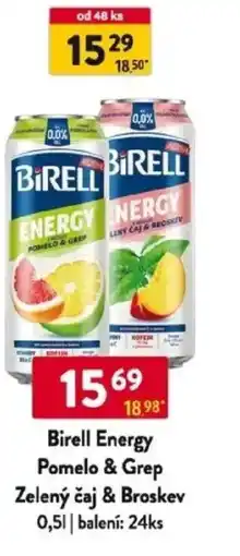 Qanto Birell Energy Pomelo & Grep Zelený čaj & Broskev nabídka