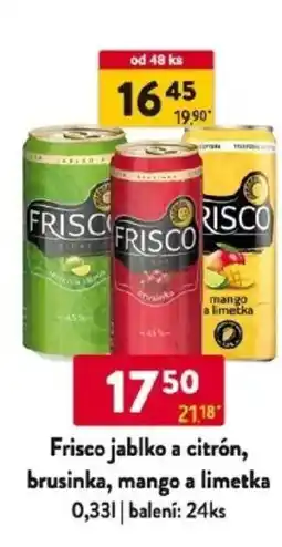 Qanto Frisco jablko a citrón, brusinka, mango a limetka nabídka