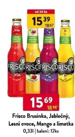 Qanto Frisco Brusinka, Jablečný, Lesní ovoce, Mango a limetka nabídka