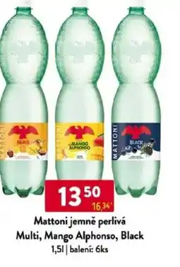Qanto Mattoni jemně perlivá Multi, Mango Alphonso, Black nabídka