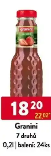 Qanto Granini 7 druhů nabídka