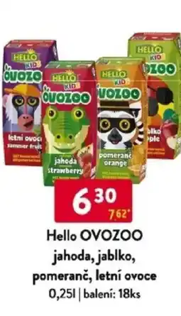 Qanto Hello OVOZOO jahoda, jablko, pomeranč, letní ovoce nabídka