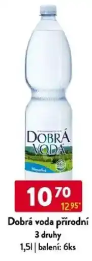 Qanto Dobrá voda přírodní 3 druhy nabídka