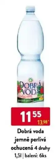 Qanto Dobrá voda jemně perlivá ochucená 4 druhy nabídka