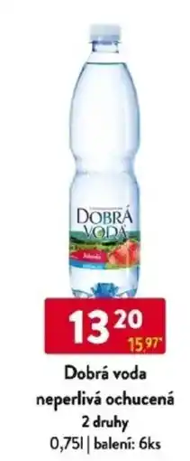 Qanto Dobrá voda neperlivá ochucená 2 druhy nabídka