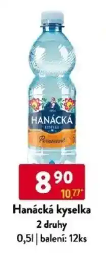 Qanto Hanácká kyselka 2 druhy nabídka