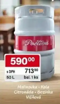 Qanto Malinovka - Kola Citronáda Bezinka Višňová nabídka