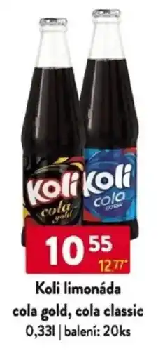 Qanto Koli limonáda cola gold, cola classic nabídka