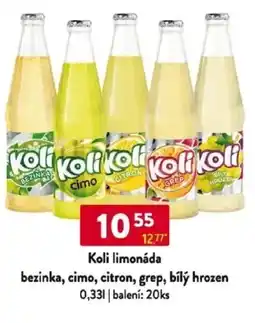 Qanto Koli limonáda bezinka, cimo, citron, grep, bílý hrozen nabídka