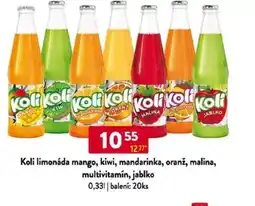 Qanto Koli limonáda mango, kiwi, mandarinka, oranž, malina, multivitamín, jablko nabídka