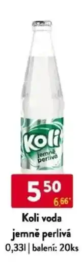 Qanto Koli voda jemně perlivá nabídka