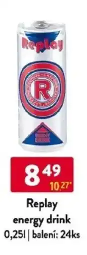 Qanto Replay energy drink nabídka