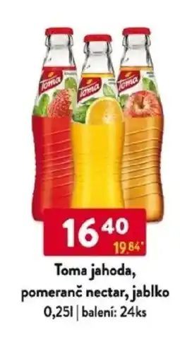 Qanto Toma jahoda, pomeranč nectar, jablko nabídka