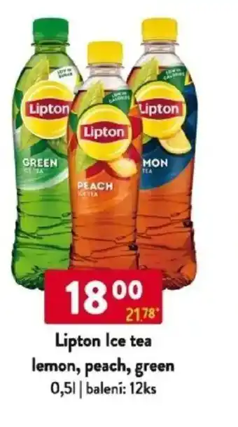 Qanto Lipton Ice tea lemon, peach, green nabídka