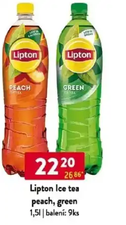 Qanto Lipton Ice tea peach, green nabídka