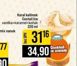 Jip Koral kelímek Coctail Ice vanilka+karamel+koňak 220ml nabídka