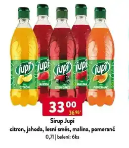 Qanto Sirup Jupí citron, jahoda, lesní směs, malina, pomeranč nabídka