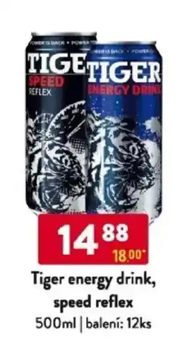 Qanto Tiger energy drink, speed reflex nabídka