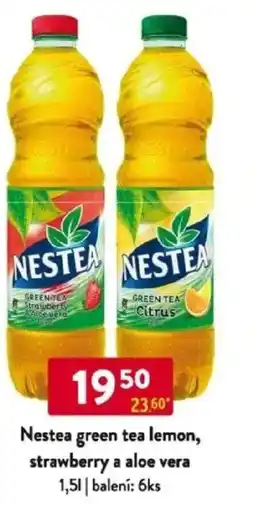 Qanto Nestea green tea lemon, strawberry a aloe vera nabídka