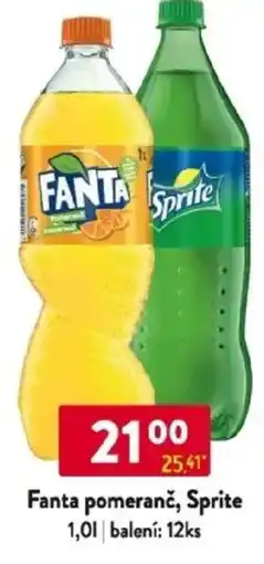 Qanto Fanta pomeranč, Sprite nabídka