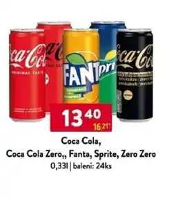 Qanto Coca Cola, Coca Cola Zero,, Fanta, Sprite, Zero Zero nabídka