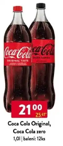 Qanto Coca Cola Original, Coca Cola zero nabídka