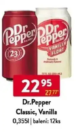 Qanto Dr.Pepper Classic, Vanilla nabídka