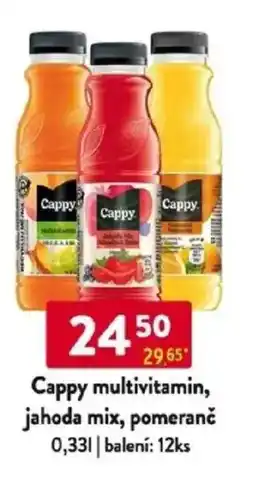 Qanto Cappy multivitamin, jahoda mix, pomeranč nabídka