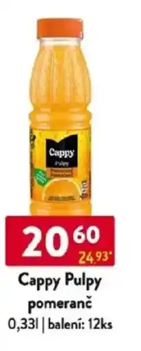 Qanto Cappy Pulpy pomeranč nabídka