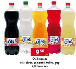 Qanto Olé limonáda cola, citron, pomeranč, malina, grep nabídka
