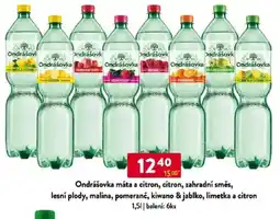 Qanto Ondrášovka máta a citron, citron, zahradní směs, lesní plody, malina, pomeranč, kiwano & jablko, limetka a citron nabídka