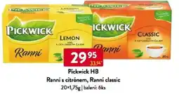 Qanto Pickwick HB Ranní s citrónem, Ranní classic nabídka