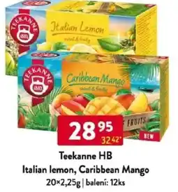 Qanto Teekanne HB Italian lemon, Caribbean Mango nabídka