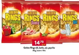 Qanto Golden Rings sůl, šunka, sýr, paprika nabídka