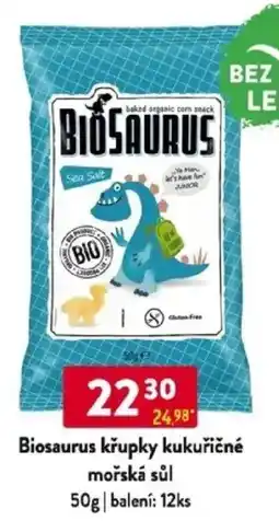 Qanto Biosaurus křupky kukuřičné mořská sůl nabídka