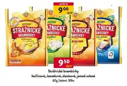 Qanto Strážnické brambůrky hořčicové, česnekové, slaninové, jemně solené nabídka