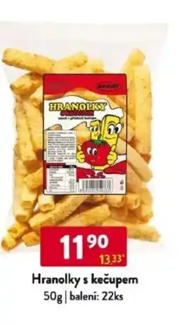 Qanto Hranolky s kečupem nabídka