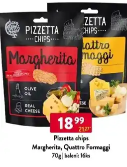 Qanto Pizzetta chips Margherita, Quattro Formaggi nabídka