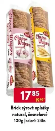 Qanto Brick sýrové oplatky natural, česnekové nabídka