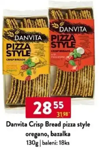 Qanto Danvita Crisp Bread pizza style oregano, bazalka nabídka