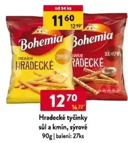 Qanto Hradecké tyčinky sůl a kmín, sýrové nabídka