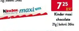 Qanto Kinder maxi chocolate nabídka